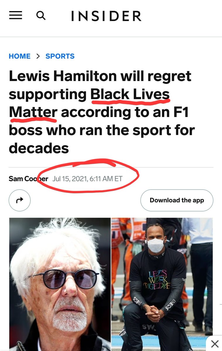 Hmm... Could it be Lewis Hamilton's honorable stance on #BlackLivesMatter??? Or was it his support of #LGBTQ rights??? His rainbow helmet??? The @fia stole his 8th championship. #F1xed #AbuDhabiScandal #WeStandTogether