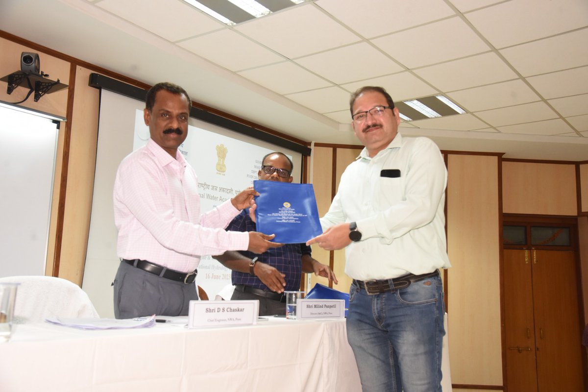 Valedictory function of the training program on 'Introduction to GEE &amp; Its Applications in WRM' for <a href="/NHPConnect/">National Hydrology Project</a> IAs was presided over by Sh. D S Chaskar, Chief Engineer, NWA,<a href="/CWCOfficial_GoI/">Central Water Commission</a>, <a href="/MoJSDoWRRDGR/">Not Ministry of Jalshakti Anymore</a>. Certificates of Accomplishment were issued to 36 successful participants.