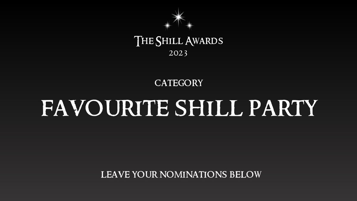 The Shill Awards tweet media