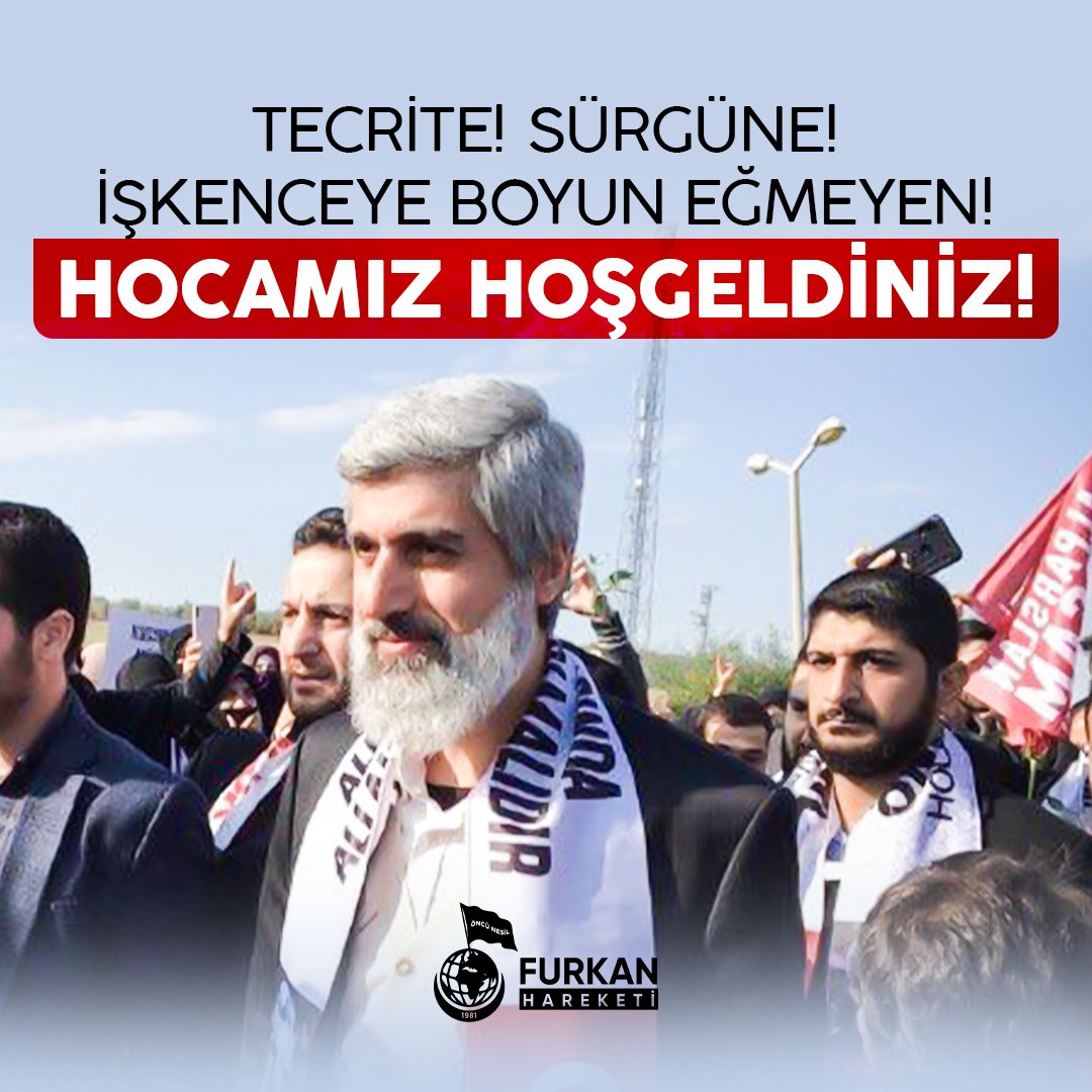 EArapa's tweet photo. Tecrite,  Sürgüne,  İşkenceye Boyun Eğmeyen Hocamız HOŞGELDİNİZ!   AlparslanHocam HoşGeldiniz   https://t.co/SpdpbjAAiF