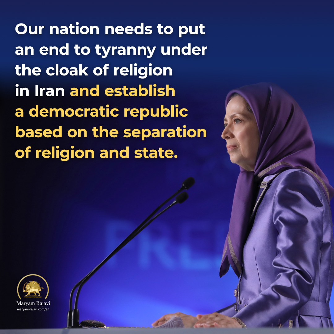 Our nation needs to put an end to tyranny under the cloak of religion in #Iran and establish a democratic republic based on the separation of religion and state.
#IranRevolution
maryam-rajavi.com/en/viewpoints/…