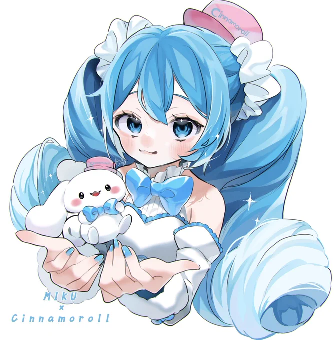 シナモロール×ミクさん+.゜ #初音ミク