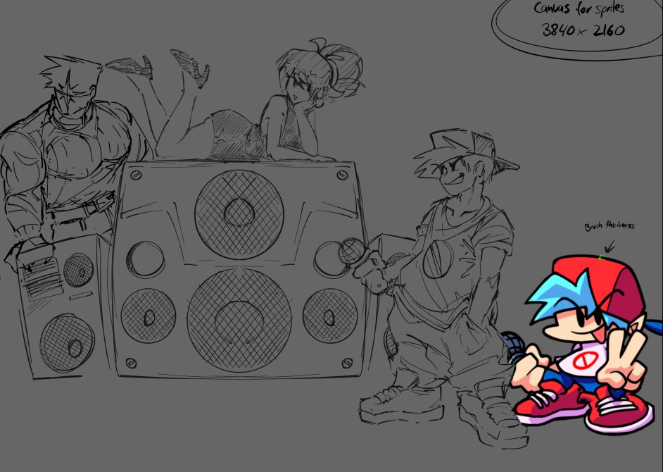 FNFVsDemo's tweet photo. Hello people, 
we are currently still looking for helping hands for an FNF OC mod called VsDemo.
What we need at the moment are artists and sprite artists who can work with concepts. 
If interested, send your artwork work down into the comments! https://t.co/PmjpUXNyKs