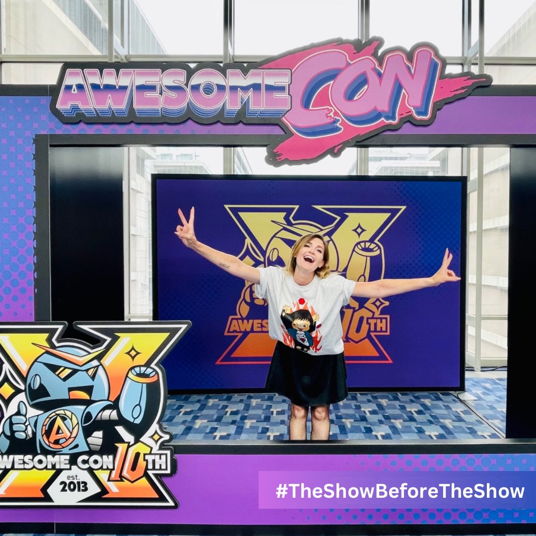 TheShowBefore's tweet photo. @AwesomeCon ‼️ We are here and ready to party and celebrate 10 YEARS of #AwesomeCon 💥 #TheShowBeforeTheShow https://t.co/YxSnymqMtB