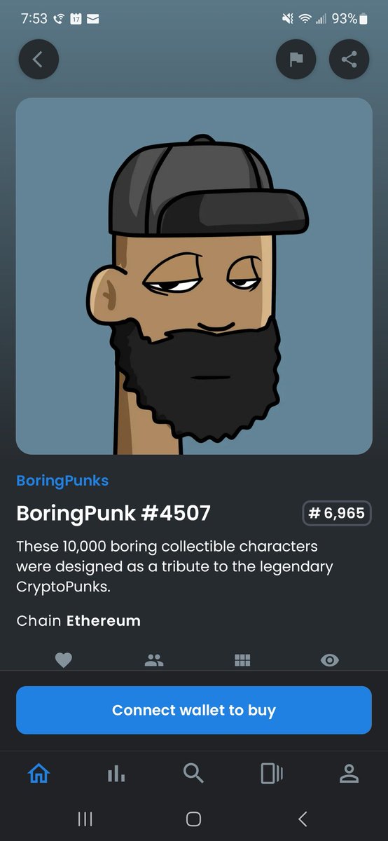 CyberBu11's tweet image. I found the @BoringPunks that looks just like me, but I am $ETH broke... #web3problems #NFT