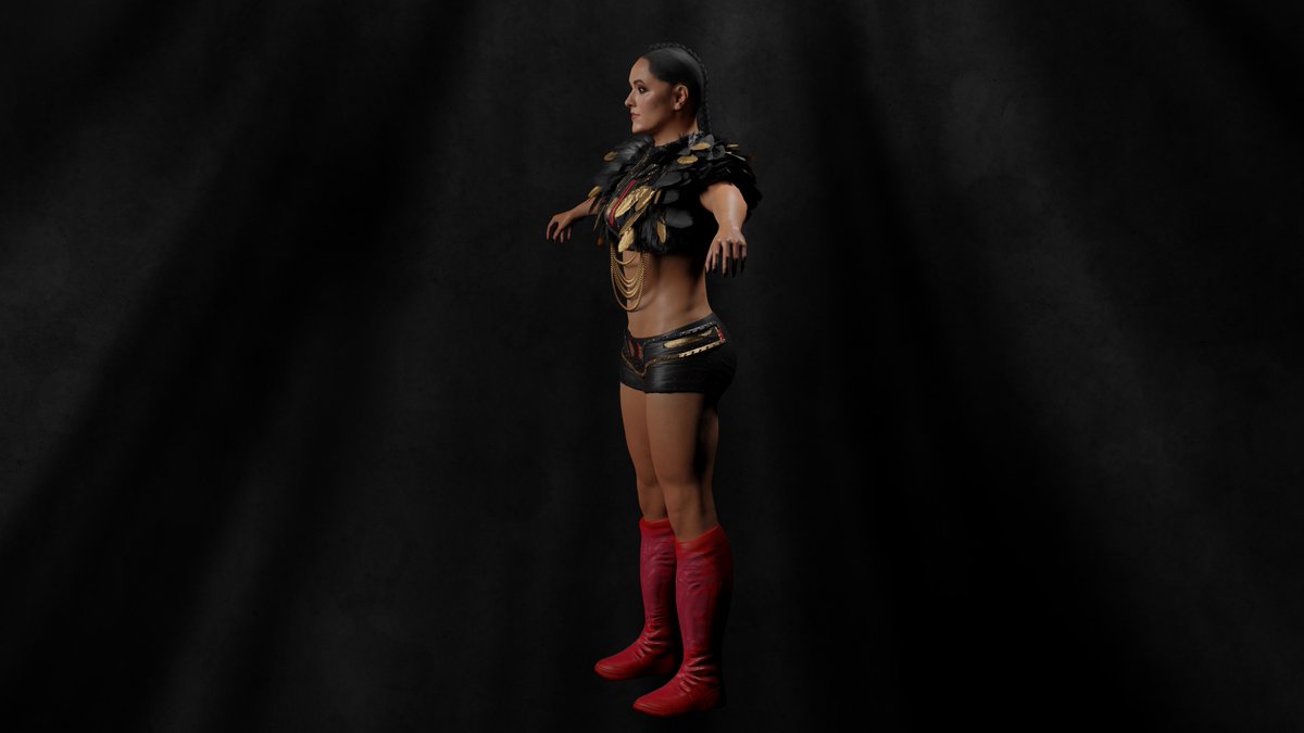 completed @Real_Valkyria 
ingame shots are coming
#WWE2K23