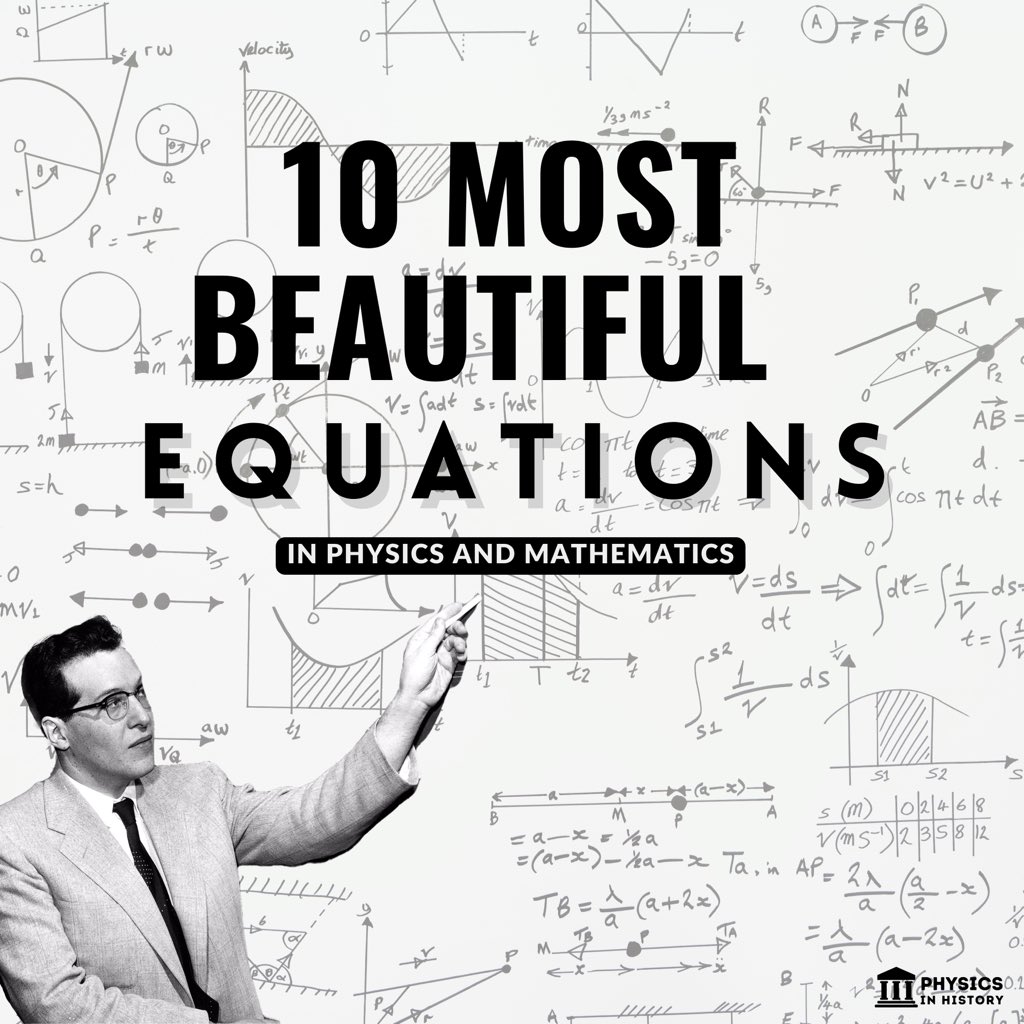 The most beautiful equations in Physics and Mathematics.

A visual thread 👇