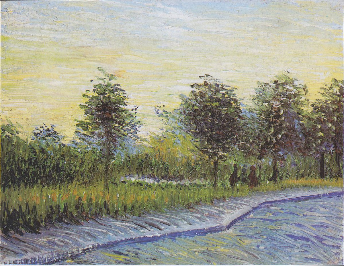 Way in the Voyer d'Argenson Park in Asnieres, 1887. Vincent van Gogh