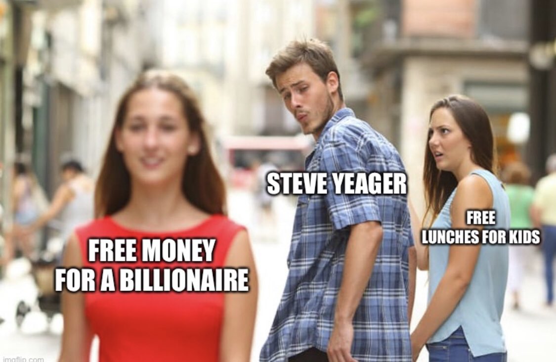 Nevada’s priorities:
❌ helping children
✅ welfare for a billionaire

@SteveYeagerNV : “we don’t tolerate losing”

Tell that to the kids in your state