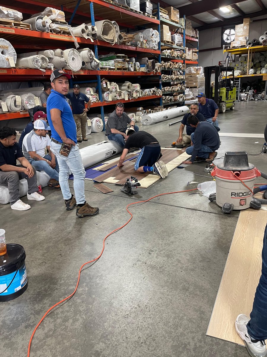 CSM_flooring's tweet photo. Hands-dirty &amp; hands-on flooring and tile installation practice. https://t.co/qoYj7Fx6aW