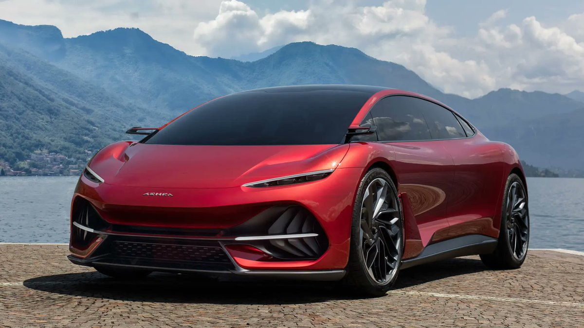 Aehra follows swoopy, luxury SUV with swoopy, luxury Sedan. Italian start-up reveals saloon created by ex-Lambo designer Filippo Perini. Can you spot the influence? → topgear.com/car-news/elect…