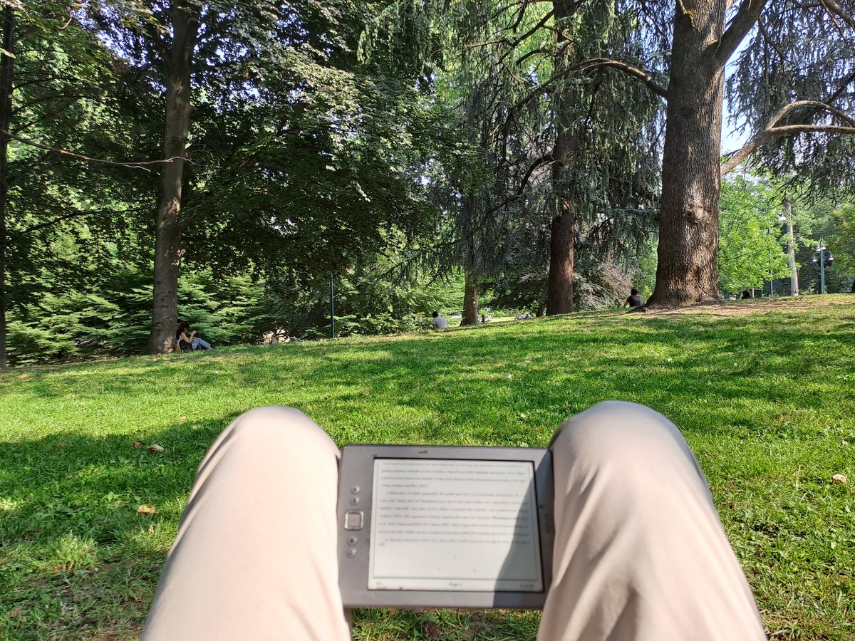 gulczynskim's tweet image. Reading papers for #EPSA2023 @europsa.
#ParcoSempione