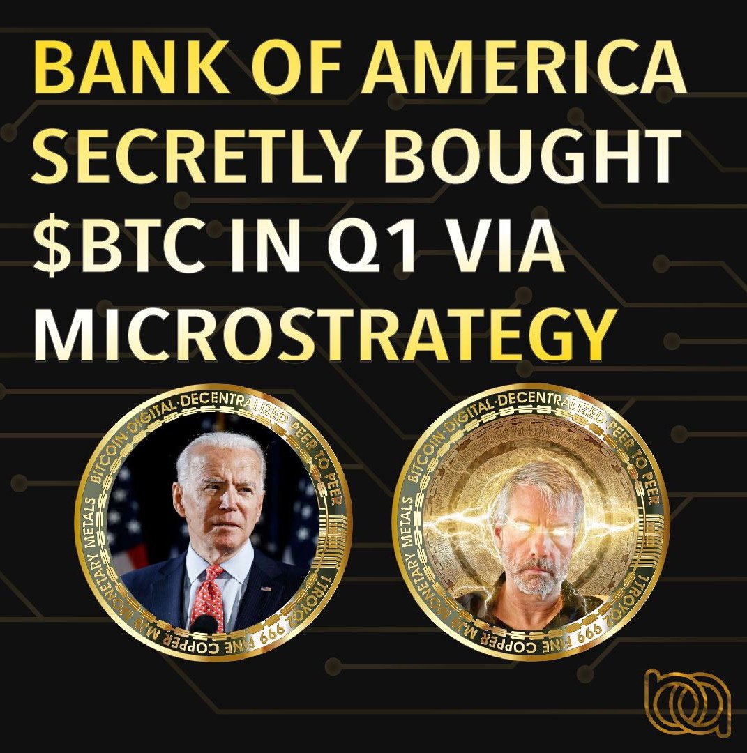 blockchain_adda's tweet image. 🚨 Bank of America in a recent SEC disclosure was showing 86,147 MicroStrategy (MSTR) shares owned by one or more of the bank’s investment entities. 

Microstrategy ($MSTR) currently holds 140,000 BTC, making it the largest corporate whale.🚀
#BTC #USA #Crypto #Microstrategy #BCA