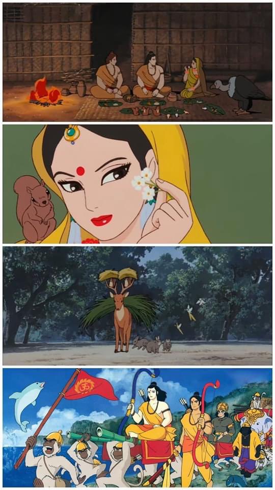 LevinaNeythiri's tweet photo. Did you know❓
In 1992, a Japanese filmmaker named Yugo Sako created an animated film called Ramayana: The Legend of Prince Rama. 

The movie was made in Hindi and English and had many famous actors (for voice) like Arun Govil, Amrish Puri, and Namrata Sawhney. 
( IMDb rating 9.2) 

However, the movie was not released in India for over three years because of religious tensions at the time in the country. 
Eventually, the Hindi version was shown on Doordarshan in 1995 less than a year before 1996 elections.

And today both versions can be watched on YouTube. We recommend you to watch it if you haven't already.

~Source: India Community digest