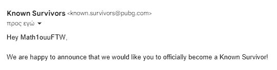 Happy to say that i got accepted on <a href="/PUBG_EU/">PUBG: BATTLEGROUNDS Europe</a> Known Survivors program! I appreciate the invite and the chance to be partner to something like that! Thank you for all your support,we made it together! ❤️Big things coming! Stay tuned! 📷
<a href="/ImperialsEsport/">Imperials</a>