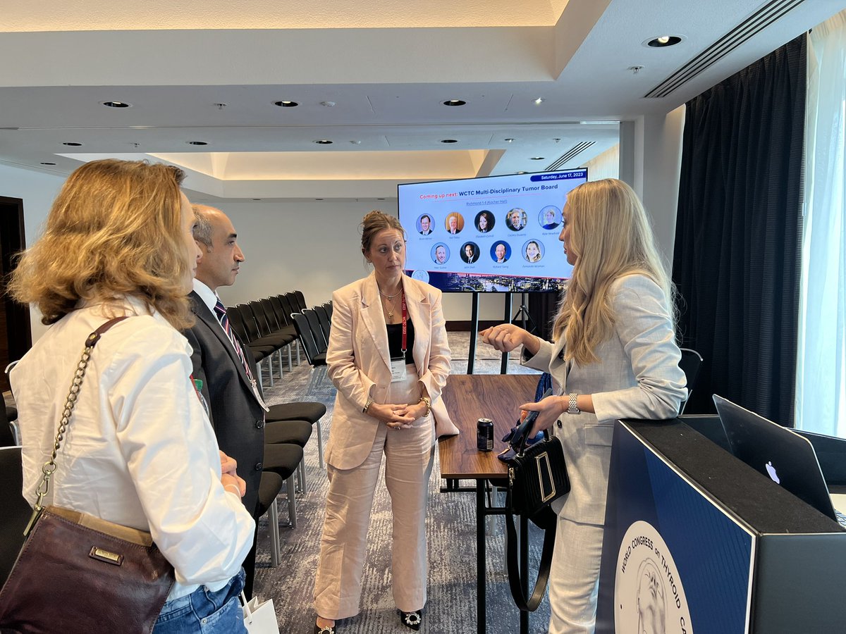 Day 3 with Kirstin Otto MD and others at the APP panel at #WCTC2023 in London. #thyroidcancer