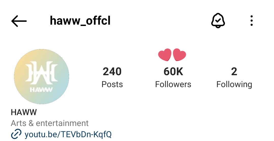 60K followers 🎉🎉
Road to 100K

#HAWW #하우