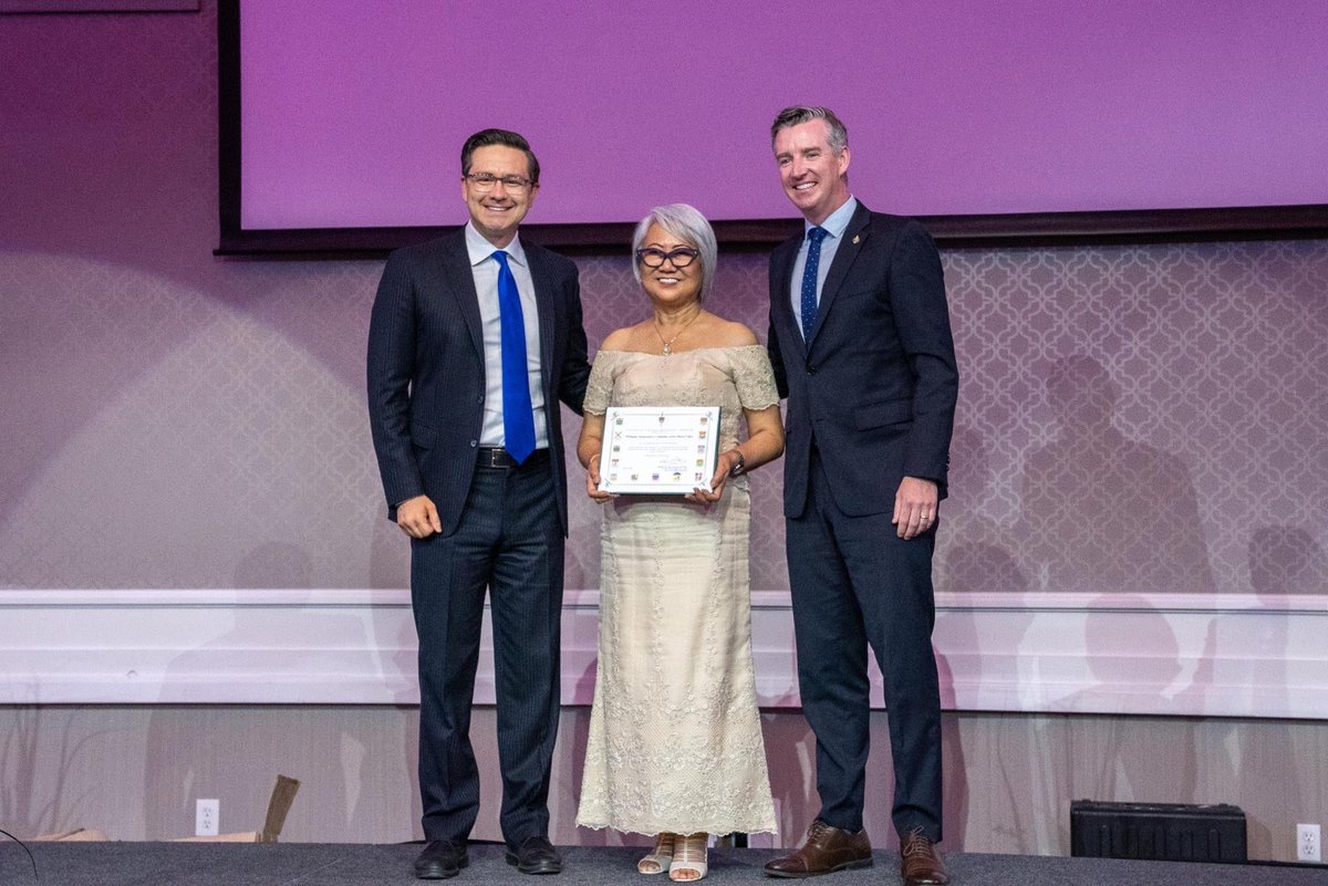 PierrePoilievre's tweet image. Joined hundreds of Canadians to celebrate the hard work and family values of Filipino Canadians.

Only 11% of Filipino nurses in Canada are allowed to work in our hospitals. A Blue Seal exam would let more prove they are qualified &amp;amp; treat patients while earning powerful
