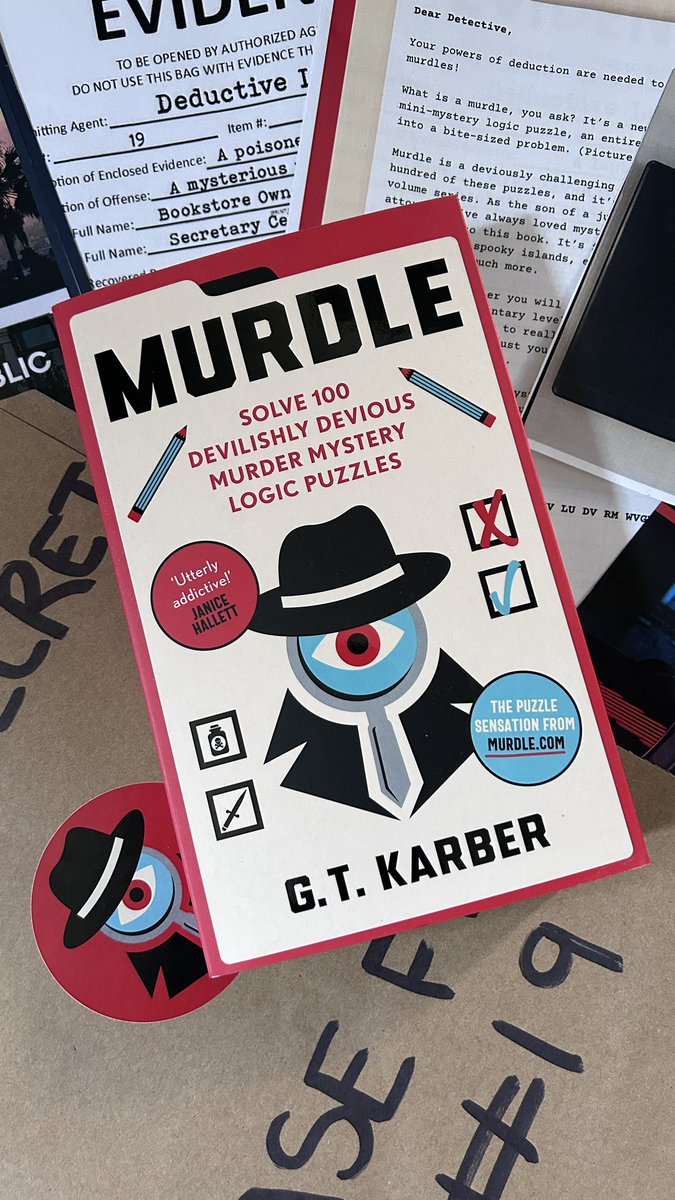 🔎Giveaway 🔍

The lovely Viper Team have given me a copy of #Murdle - the murder mystery puzzle book - to give away! 🕵🏻‍♂️

To enter:
RT, Like, Follow
Tag a friend
Tell me your favourite detective 

A few samplers available for runners up! 🕵🏼‍♀️ 

🔎Good luck🔍

#BookGiveaway #BookTwt