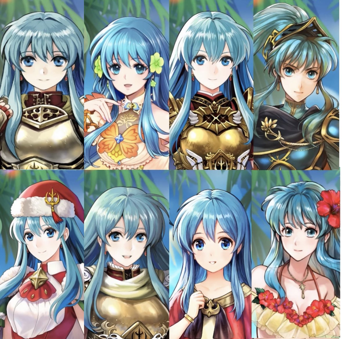 Saw someone do a collage of all the Ephraim’s in Feh, so I present the Eirika version!