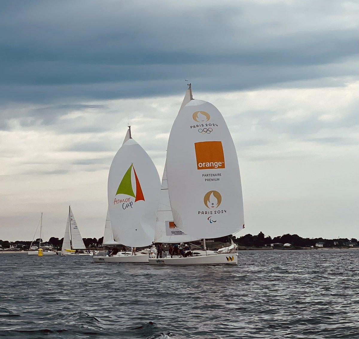 ⛵️☀️🌊 What a fantastic day in the « Baie de Quiberon » in Brittany to attend the <a href="/ArmorCup/">ArmorCup</a> 2023. A regatta organised by and for <a href="/Orange/">Orange</a> employees, where team spirit shines in so many ways! 

May the best crew win 🏆(come on <a href="/OrangeBusiness/">Orange Business</a>!!)