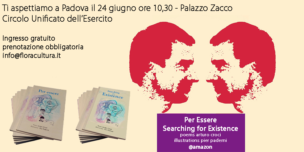 ArturoCroci's tweet image. INVITO all’incontro letterario di Padova, a Palazzo Zacco, il 24 giugno presso il Circolo Unificato dell’Esercito Ingresso gratuito  Prenotazione entro il 20 giugno   #circolo #esercito #padova #poesia #croci #paderni #gambetta #floracultura