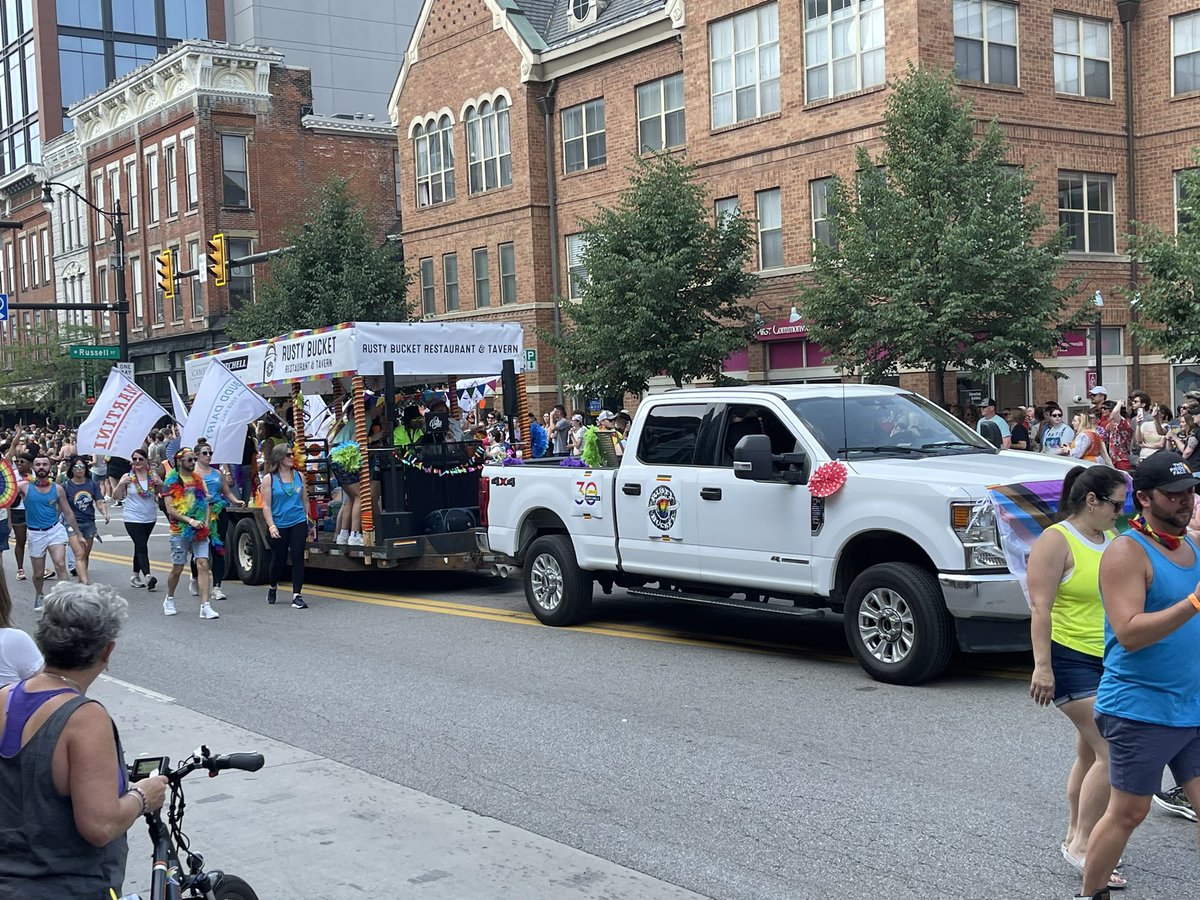 Always ironic to watch companies like these, many of whom sit on the board of the Ohio Restaurant Association which has been a hard YES for issue 1 (aka against ballot initiatives like abortion and minimum wage) march in a PRIDE parade while simultaneously hurting LGBTQ+ people.