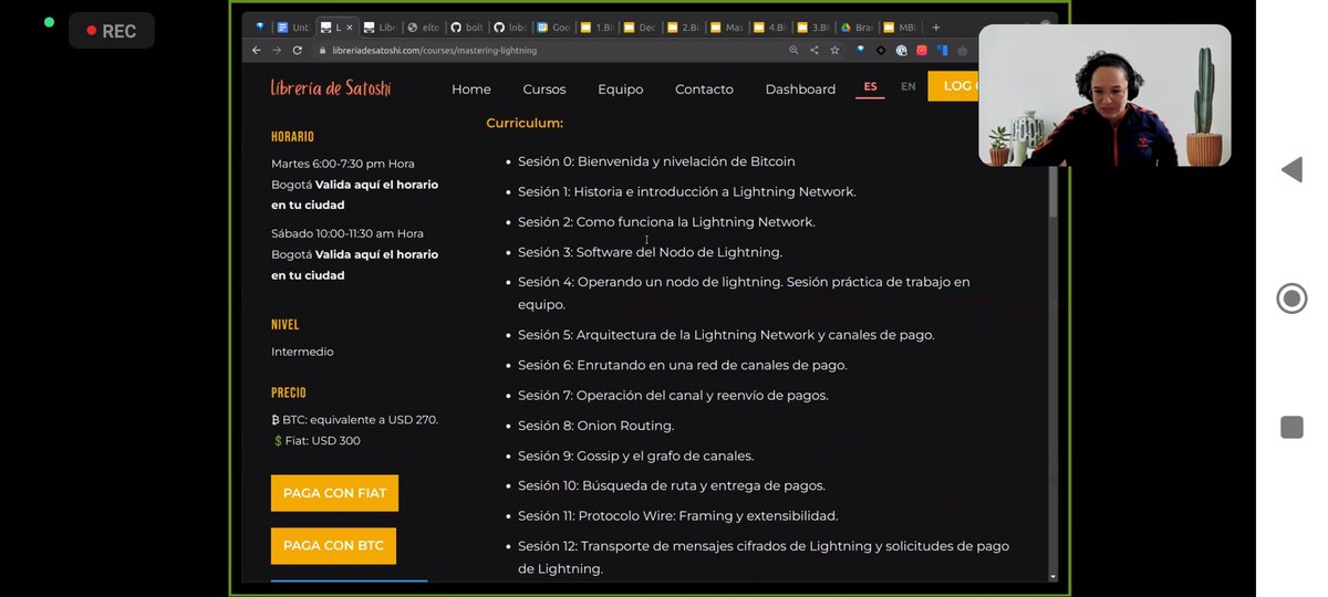 Jahlexis_TafarI's tweet photo. Ya empezó la primera clase del #MasteringLightning de @libdesatoshi está es introductoria y gratuita. Aún puedes ingresar a la página https://t.co/dvJbYMmGvC para inscribirte y ademas tienes 10% de descuento con este código LN-ML-CRIPTONEROS
Aprende Lightning no pierdas chance! https://t.co/JFEiFJzgI4