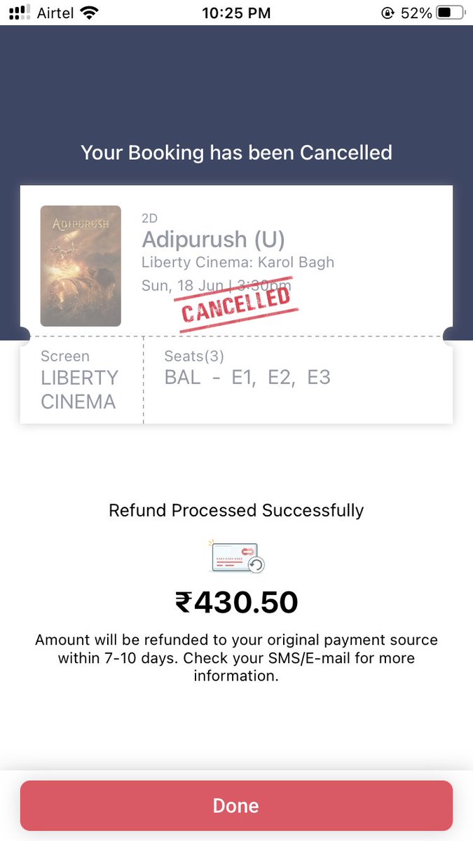 cancelled my ticket for Adipurush 😤 #BycottBollywood #BycottAdipurush #Druggywood