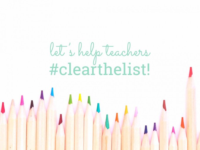 #SaturdayVibes #SaturdayMood #saturdaymotivations #clearthelist #clearthelist2023 

Help our good teachers shape tomorrow's great minds. EVERY little bit helps; even if it's just some small supplies. Click on the hashtag up top to see how you can help.