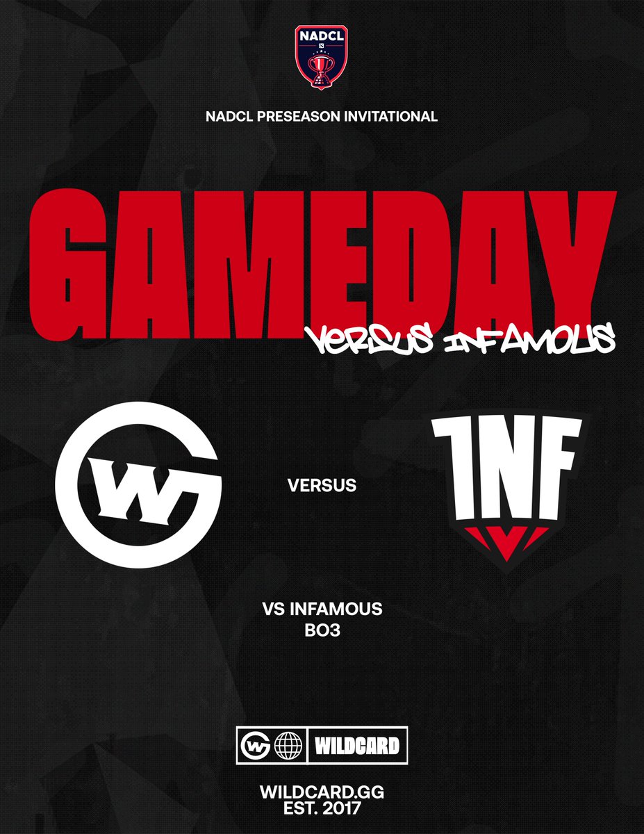 Wildcard_GG's tweet photo. It's a full MOBA Day here at Wildcard, starting with DotA. If we win, we advance to the championship later tonight. 

NADCL Semi-Finals goes live at 3pm EST

Come check it out and support the DotA Team: https://t.co/80366AZdQs

#stackthedeck https://t.co/Vi2FxJjpfz
