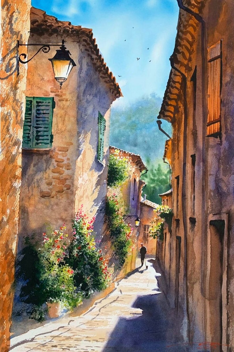 Igor dubovoy
' Sunny Street '
Watercolor on paper