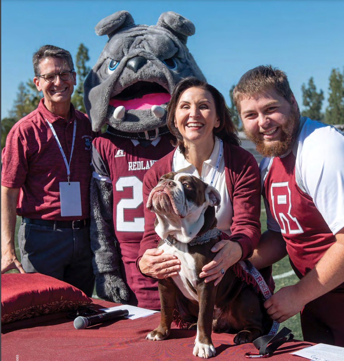 George Willis has completed his first official academic year as our Bulldog mascot! On this #NationalMascotDay, we are proud to celebrate George as a symbol of our Bulldog spirit.   

#NationalMascotDay #UniversityofRedlands