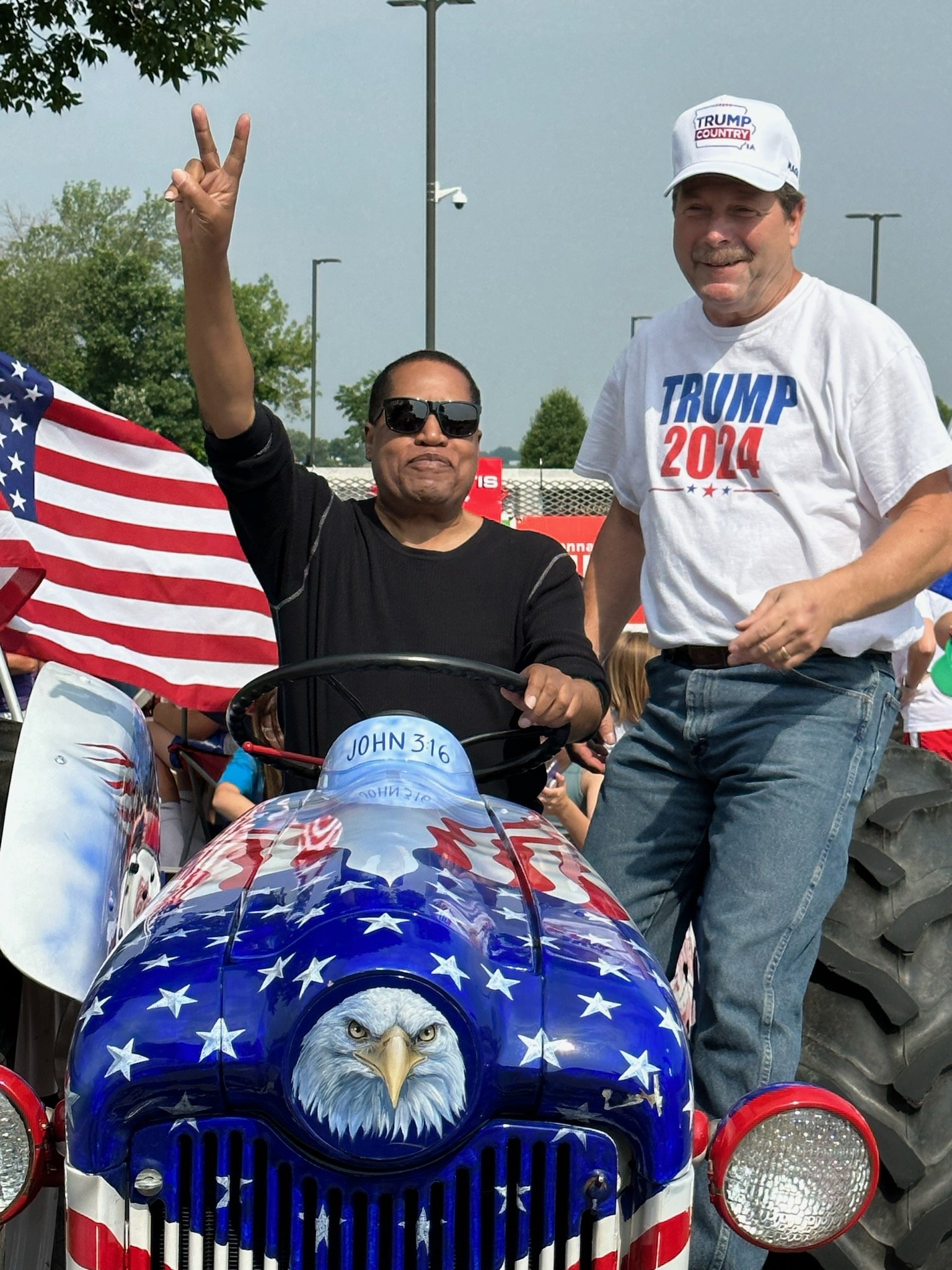 Larry Elder on Twitter "Hello from the Johnston Green Days Parade
