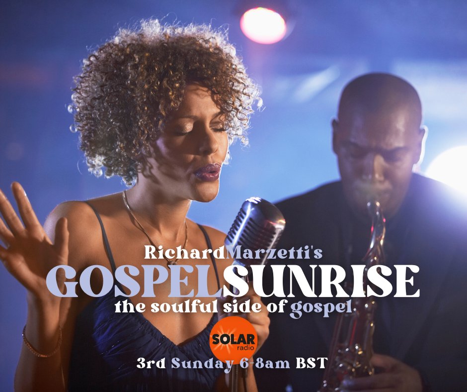 Gospel Sunrise on @solarradio - a pre recorded show... new releases from @kirkfranklin @MrJKabel Brandon Delagraentiss + new Anthony David remix @domerecords - with classics from the likes of @AliciaMyers2day & Al Hudson; + forgotten gem from Veronica McKie @nurturemusic