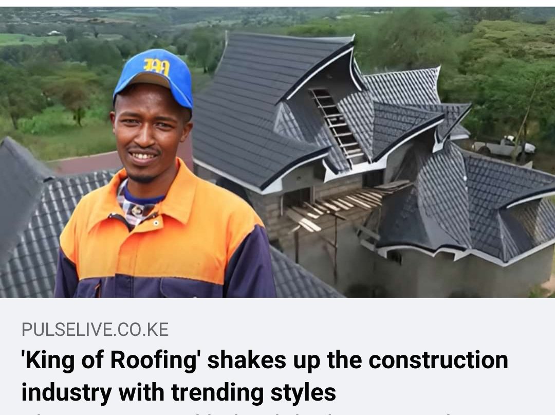 I don't understand how & why they called him King of Roofing. How is he shaking up the construction industry with roofing styles that look like his cap?
