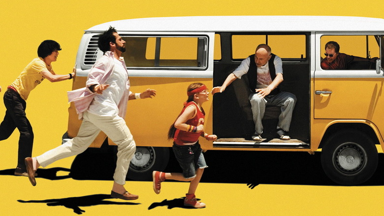 TedBushman's tweet photo. Today's inspiration for THE LAST CARAVAN is the OG: Little Miss Sunshine. Not the most obvious inspiration for an alien-invasion survival game, but it serves as a blueprint for my favorite elements of the game.

A 🧵: https://t.co/K5XqLlum2E