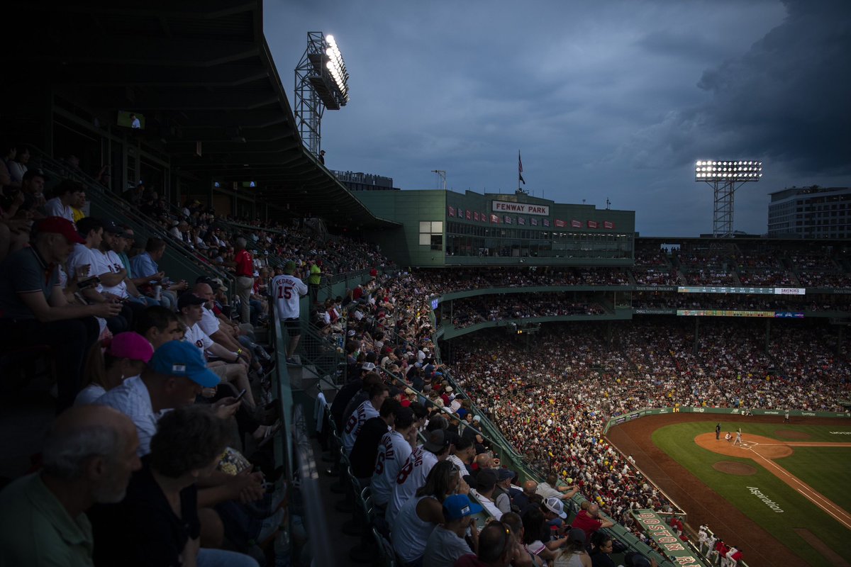 Feeling a lot like summer at Fenway.