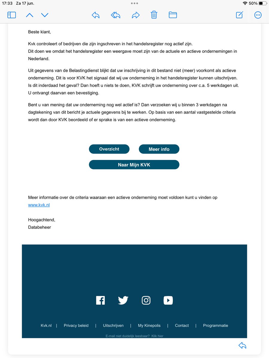 Hallo <a href="/KVK_NL/">Kamer van Koophandel</a> wat is dit?  #phishing