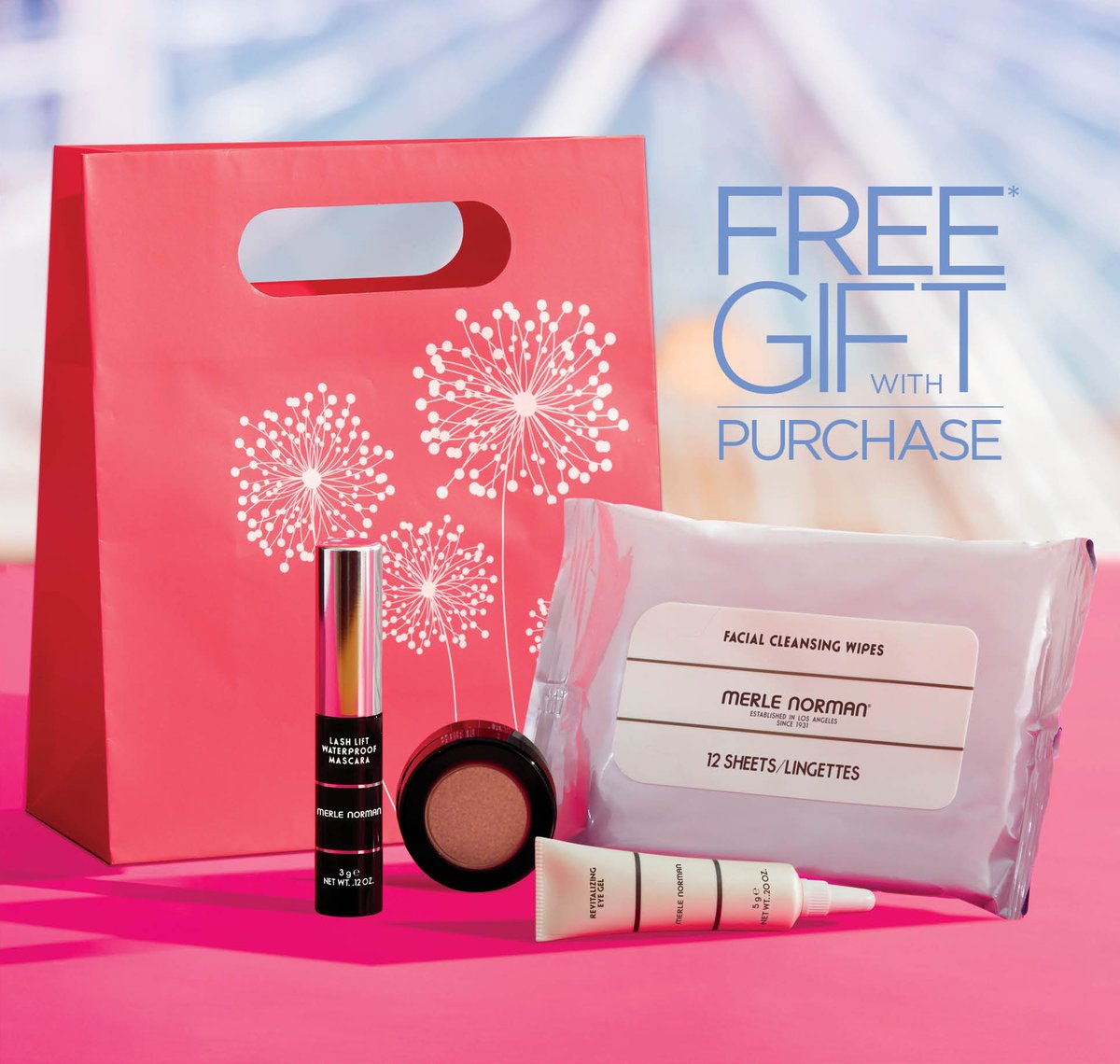 MerleNormanPac1's tweet photo. Ready to jet set!😎 Our STUDIO EXCLUSIVE Gift With Purchase is the perfect set for all your summer adventures. No need to leave your favorite #MerleNorman must-haves at home with these travel-sized minis:
✈️ Lash Lift Waterproof Mascara
✈️ Lasting Cheekcolor in Soft... https://t.co/EzNhuCIKiK
