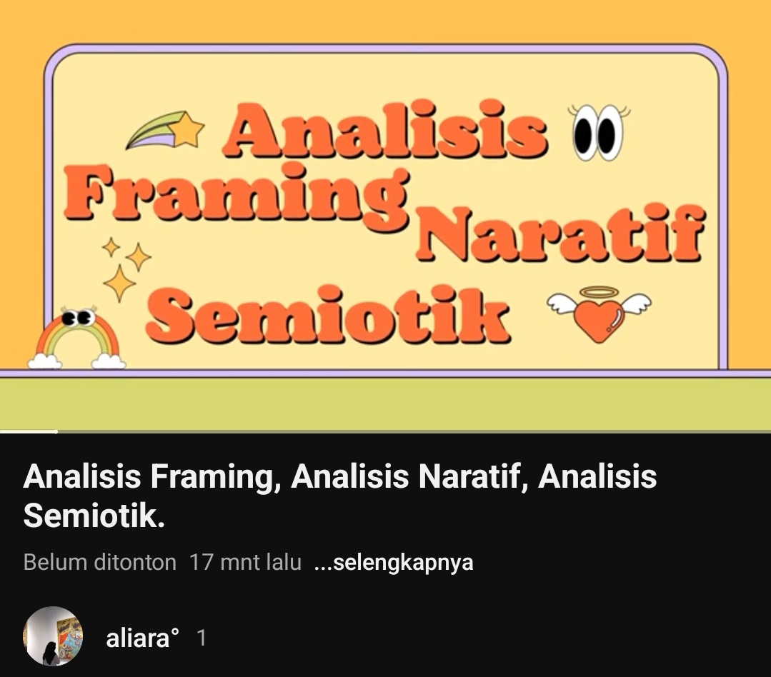 ALLiaINONE's tweet photo. #Framing #Naratif  #Semiotika #MPK2023 #KomunikasiUMY  @komunikasiumy @UMYogya https://t.co/fAu0Wvn40L
