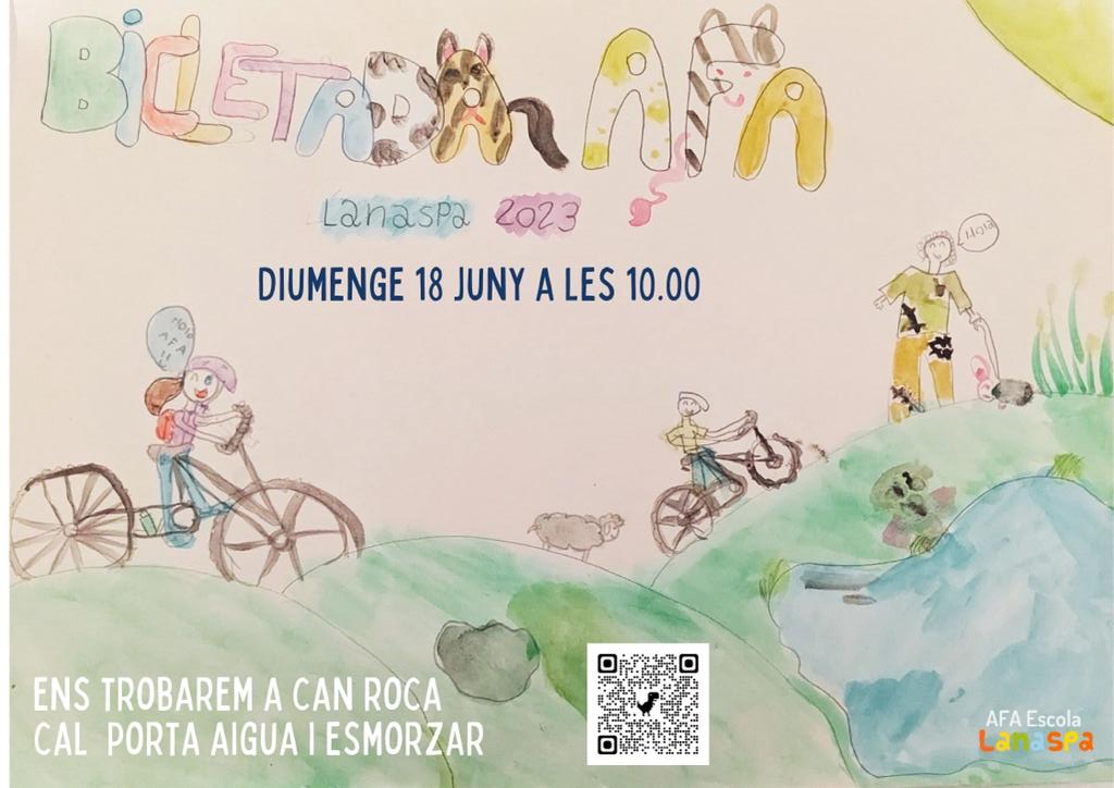 AfaLanaspa's tweet photo. I després de la festassa d'ahir, demà serà un dia espectacular!
#Bicicletada de #Lanaspa 2023.

Us ho perdreu?

🚴🏽‍♂️🚴🏾‍♀️🚴🏿🚴🏿‍♀️🚴🏻 https://t.co/n5oI4ngTZI