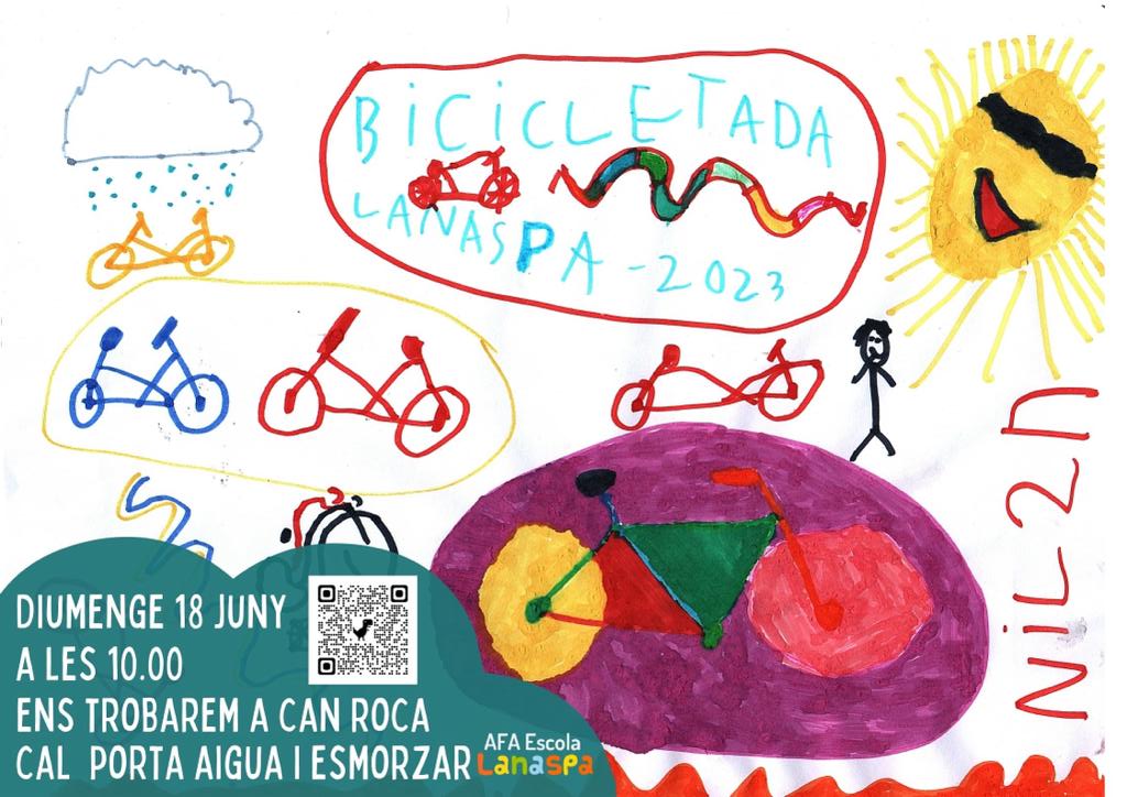 AfaLanaspa's tweet photo. I després de la festassa d'ahir, demà serà un dia espectacular!
#Bicicletada de #Lanaspa 2023.

Us ho perdreu?

🚴🏽‍♂️🚴🏾‍♀️🚴🏿🚴🏿‍♀️🚴🏻 https://t.co/n5oI4ngTZI