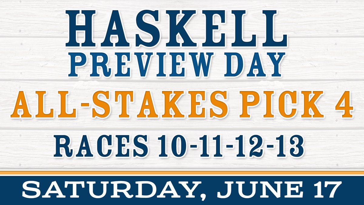 Big day at Monmouth Park today! Haskell Preview Day with 14 races, four stakes!  Bet $250 or more on the card at PlayUp Racebook and earn a FREE $25 wager!
#YourBestBet
playup.com/racebook/