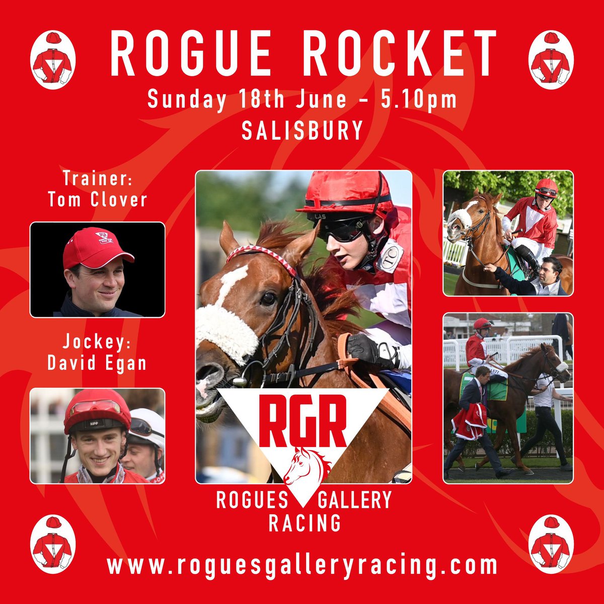 Roguesracing_'s tweet photo. ππππππππππ
Take off for #RogueRocket at @salisburyraces tomorrow ridden by @DavidEgan99 for @tomcloverracing
The second of our runners this weekend in the build up to #RoyalAscot
#Rogues #bestsyndicate #sharesavailable https://t.co/R4PweLd7UN