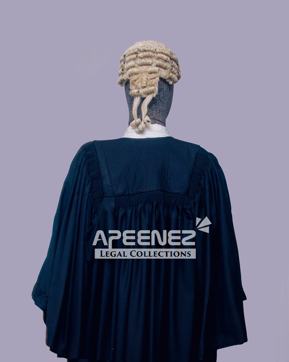 A good Lawyer does not only know where to find the law, but also robs well with full Legal Regalia.

Call in for your Quality Bespoke Legal wear and Accessories @ApeenezLegals

#nls #nigerianlawschool #lawyerswigandgown #nigerianlawstudent
