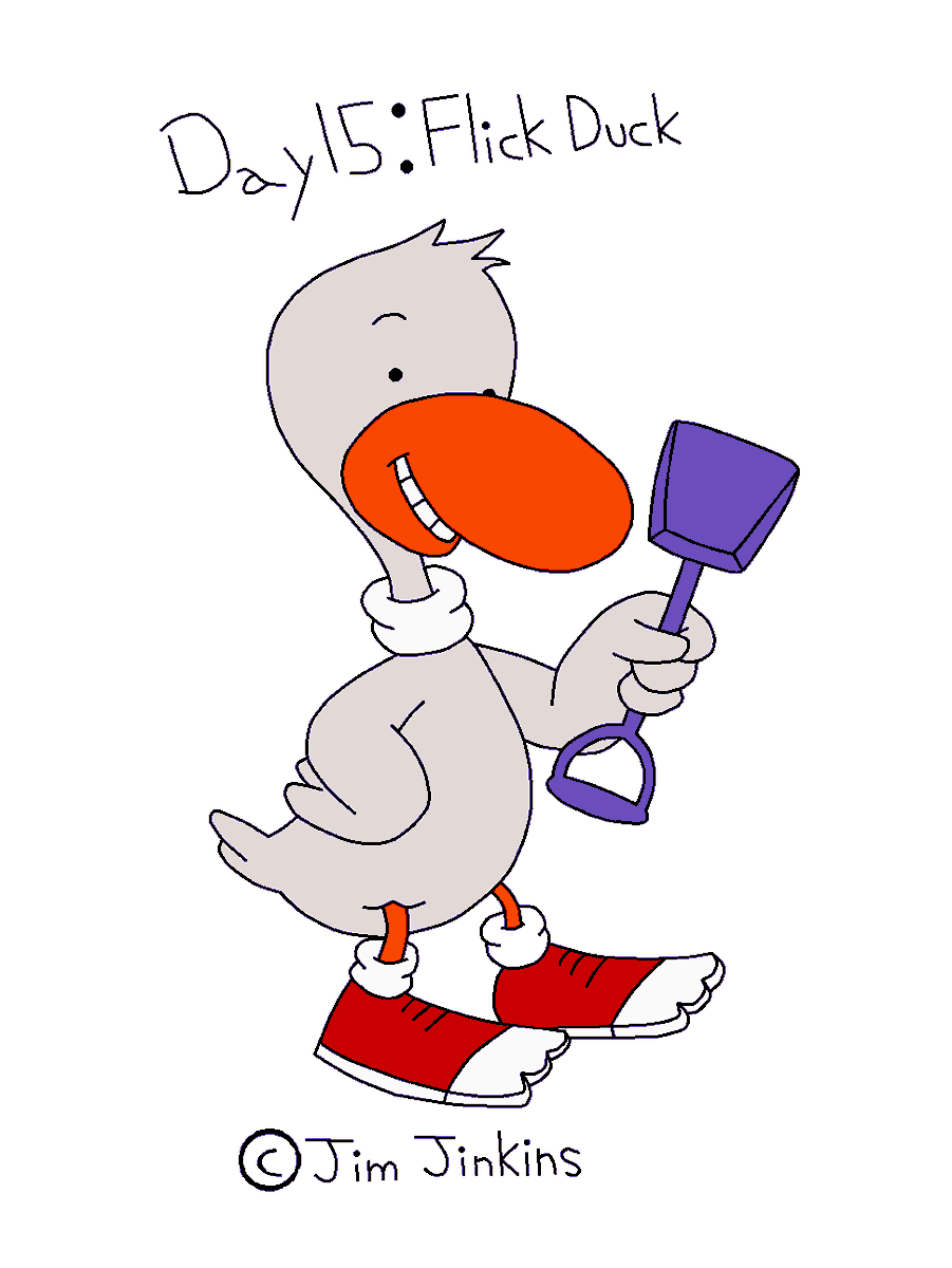 Day 15: Flick Duck
#JuneToon #JuneToon2023 #FlickDuck #PBandJOtter #JumboPictures @DisneyTVA