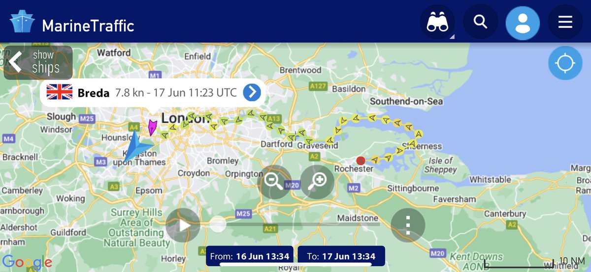 Nothing better than good passage planning and be carried into London by the inbound tide and arrive early⚓️⚓️⚓️ @Dunkirk_Ships @NatHistShips #classicboat #woodenboat Thank you @TW11Harbour for the lovely catch up