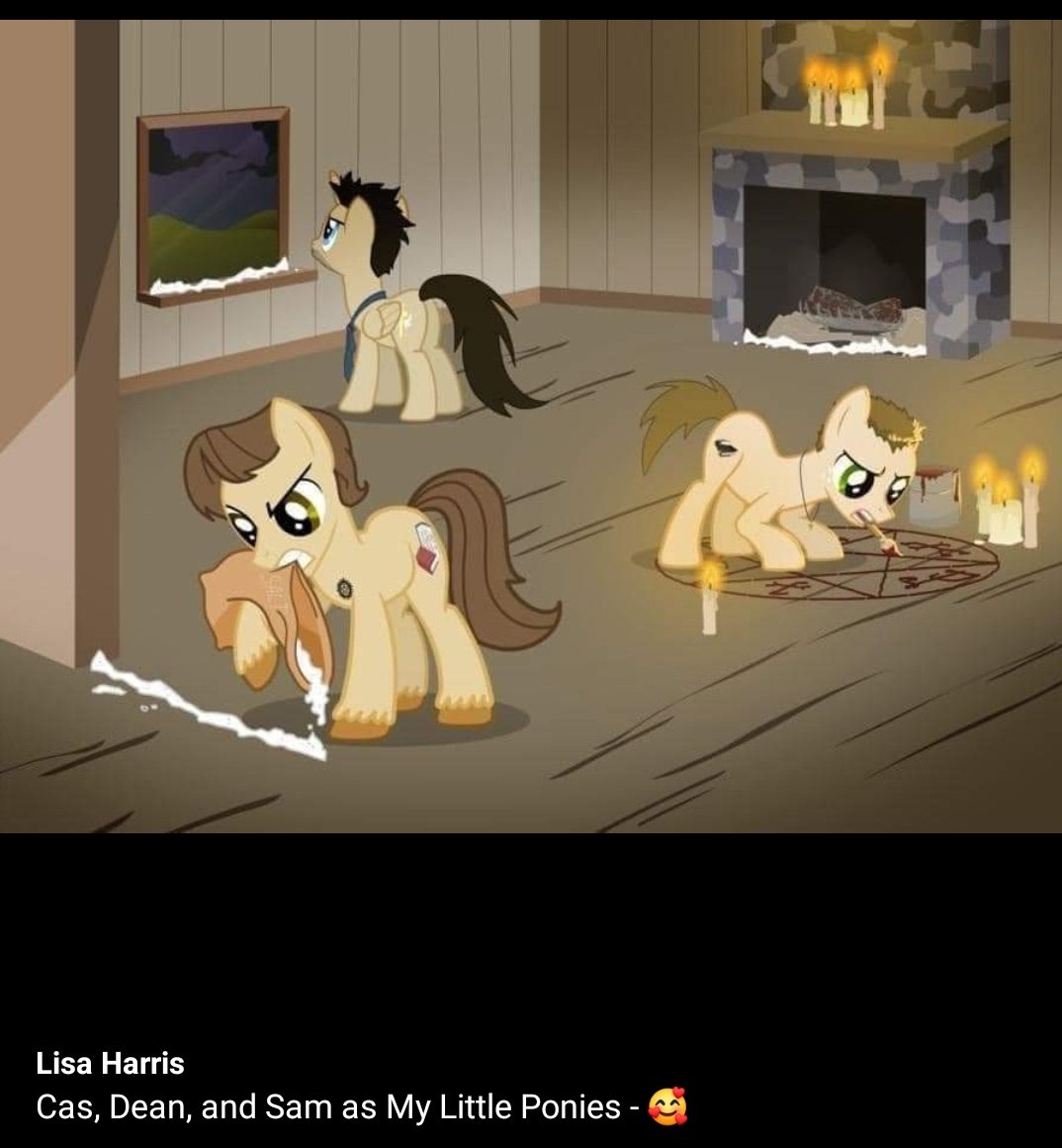 I had no idea how much I needed this in my life, but how fantastic is this?!?!? #Supernatural #MyLittlePony