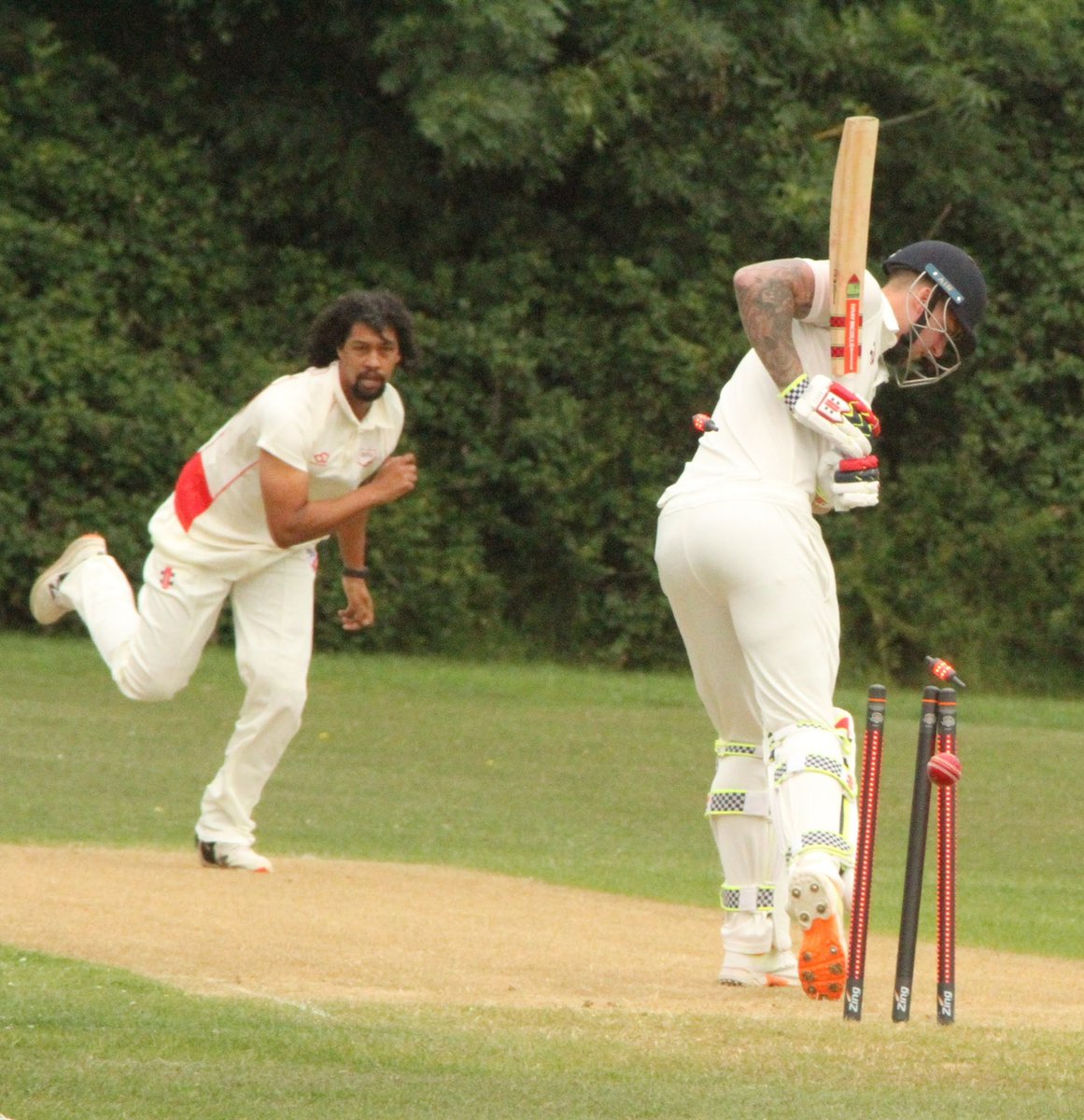 Love this photo. Bowler will love it more. Batsman will hate me being there to capture it.
<a href="/BrigstockCric/">Brigstock CC</a> <a href="/Kislingbury_CC/">Kislingbury Temperance CC</a>